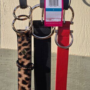Lot of 3 Vince Camuto Women's Belts - all three NWT.  New With Tags Large 42-43"